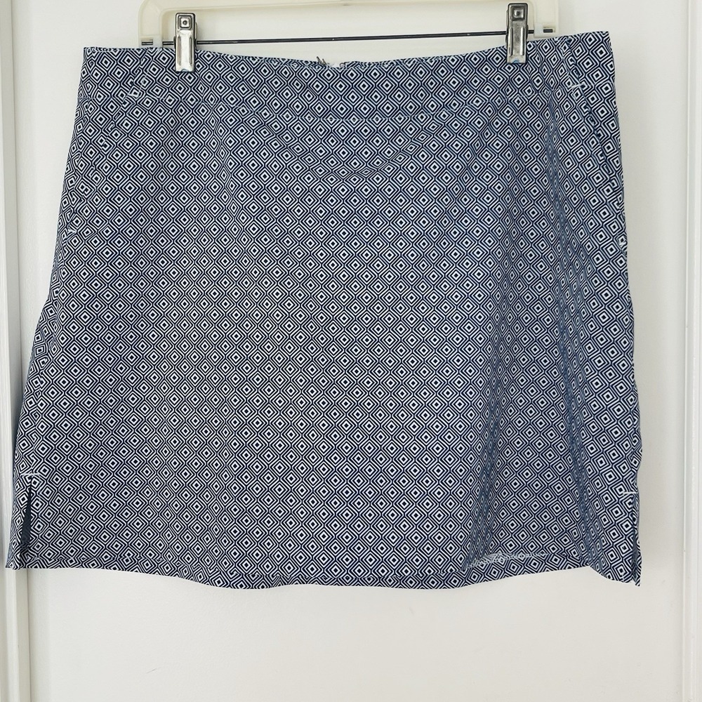 Lady Hagen Women's Skort Zip Back Pockets Geometric Print Pickleball 14